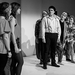 ZWÜSCHE STÜEL U BÄNK / EINE HOMMAGE AN MANI MATTER Gymnasium Unterstrass  Zürich 2012