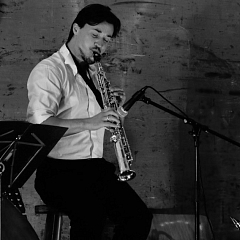 Eröffnung AUF DEN GLEISEN TRIO LACCASAX Stellwerk Basel 2015