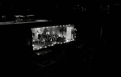 Eröffnung AUF DEN GLEISEN TRIO LACCASAX Stellwerk Basel 2015